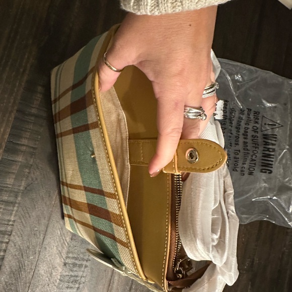 Spartina 449 Hipster Kalalanta Plaid Cream Purse - Picture 8 of 8